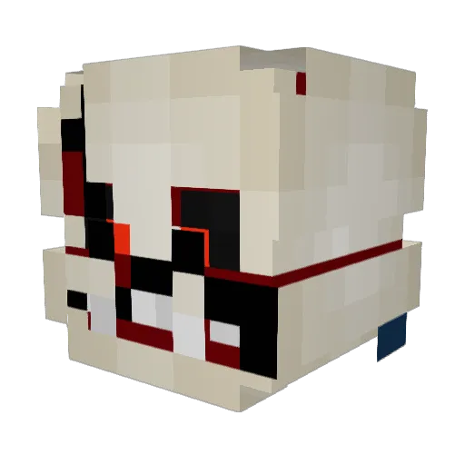 yoloadventure Minecraft avatar head, 3D render