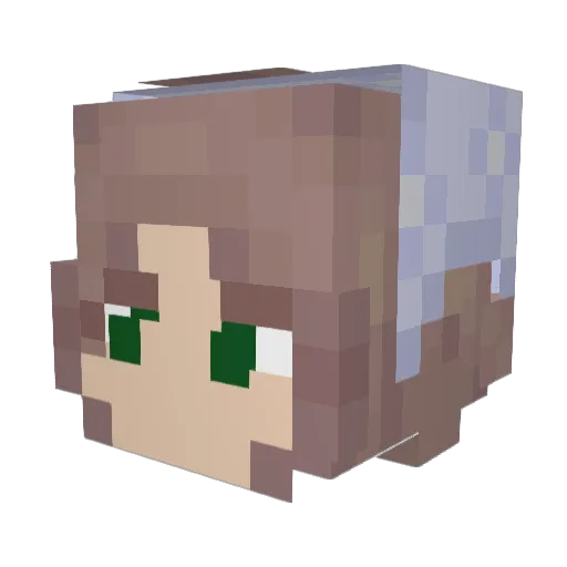 yoloally Minecraft avatar head, 3D render