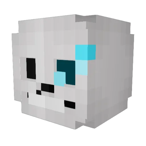 yolocraft124 Minecraft avatar head, 3D render