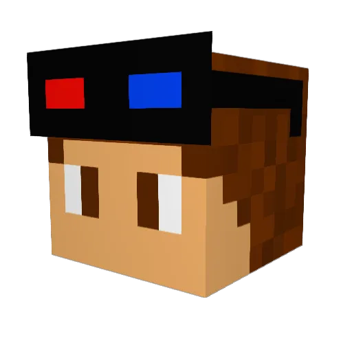 yologamer50 Minecraft avatar head, 3D render