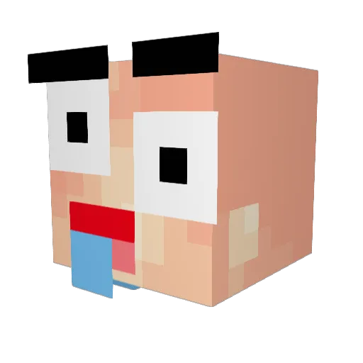 yolopapa2000 Minecraft avatar head, 3D render