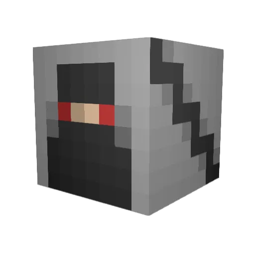 yoly Minecraft avatar head, 3D render