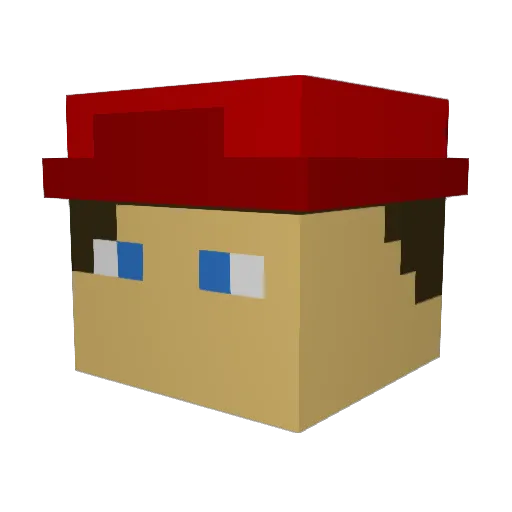 yomama237 Minecraft avatar head, 3D render