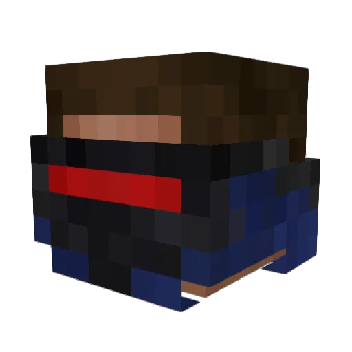 yomamii Minecraft avatar head, 3D render