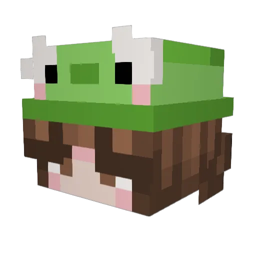 yomomma_abby Minecraft avatar head, 3D render