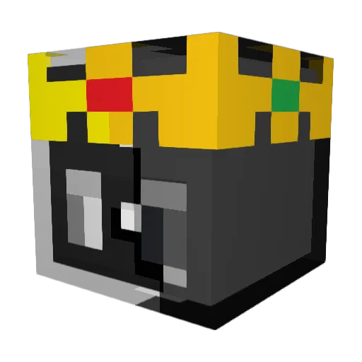 yomzi Minecraft avatar head, 3D render