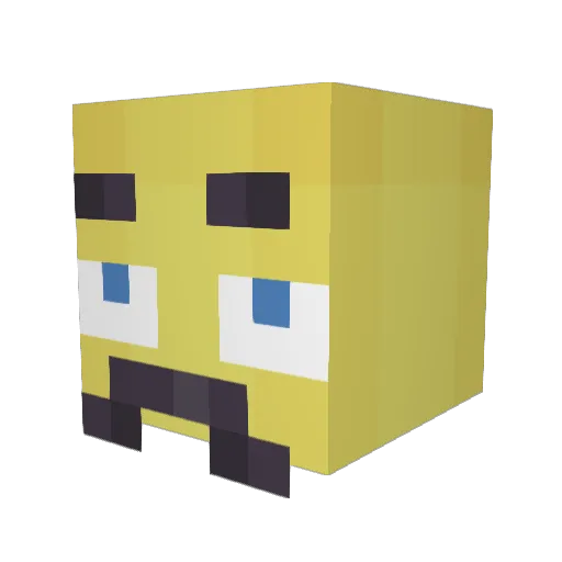 yon01234 Minecraft avatar head, 3D render