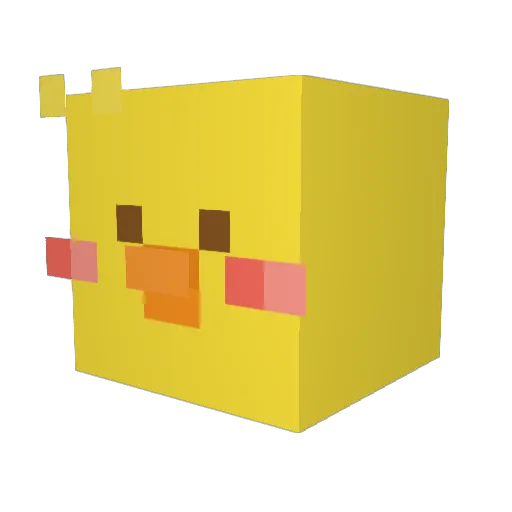 yon2 Minecraft avatar head, 3D render