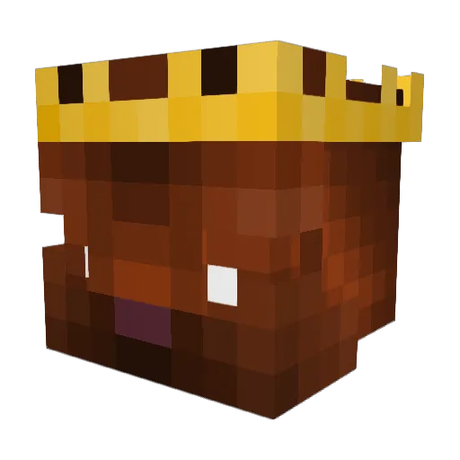 yonaDabear Minecraft avatar head, 3D render