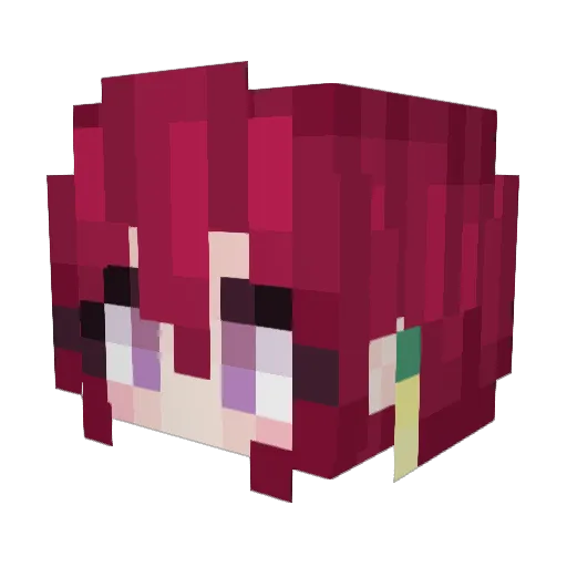 yona_ow Minecraft avatar head, 3D render