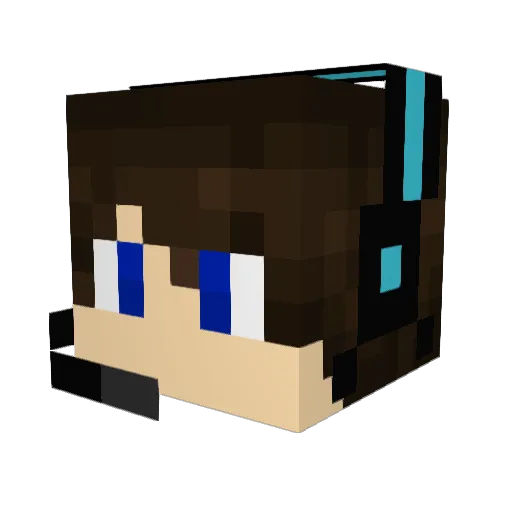 yonakiong13 Minecraft avatar head, 3D render