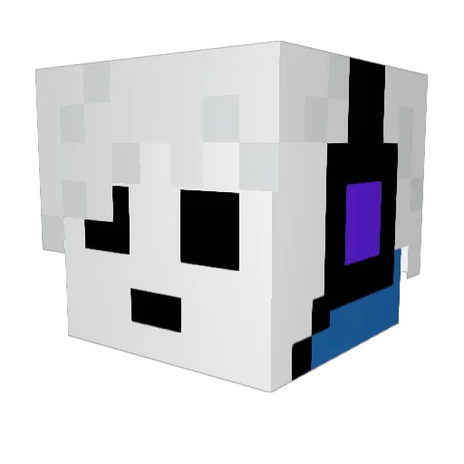 yonatanahbot Minecraft avatar head, 3D render