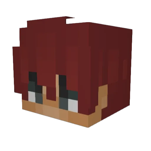 yoneou27 Minecraft avatar head, 3D render