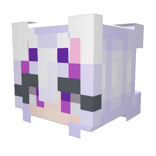 yones_1 Minecraft avatar head, 3D render