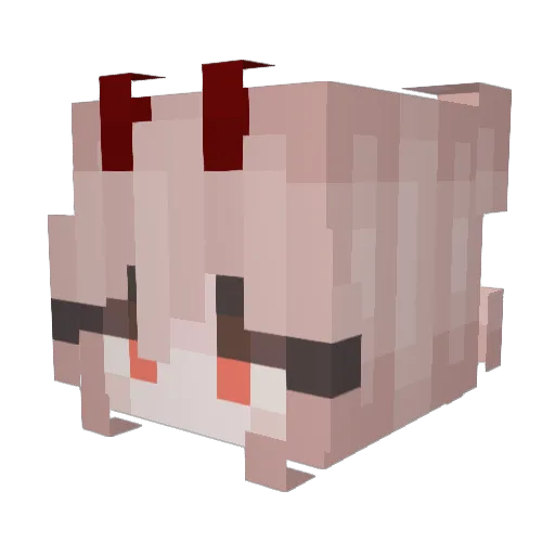 yonetici Minecraft avatar head, 3D render