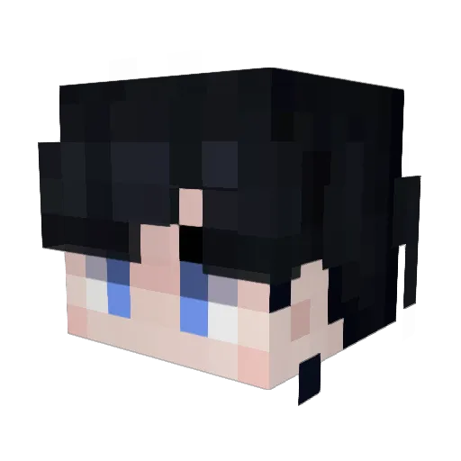 yonezawaaaa Minecraft avatar head, 3D render