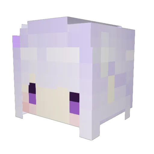 yongOvO Minecraft avatar head, 3D render