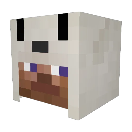yong_mikvss Minecraft avatar head, 3D render