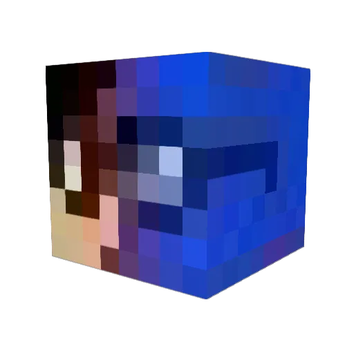yongheeheee Minecraft avatar head, 3D render