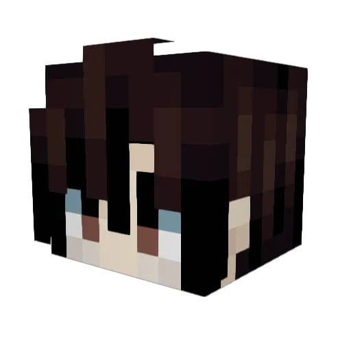 yongrei Minecraft avatar head, 3D render