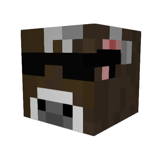 yongse Minecraft avatar head, 3D render