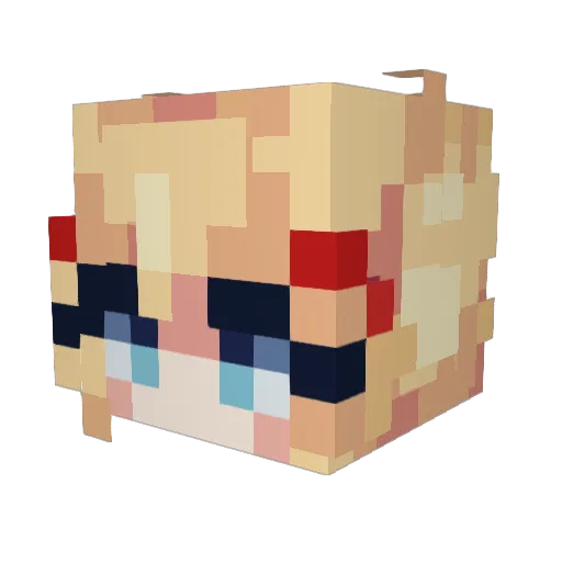 yongwonee Minecraft avatar head, 3D render