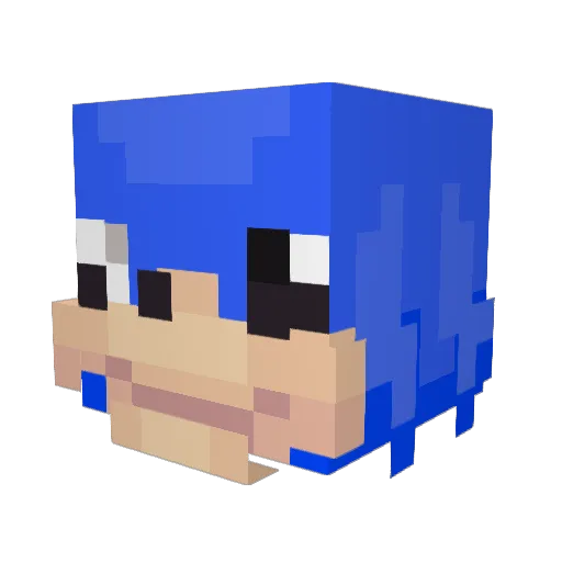 yoniboi Minecraft avatar head, 3D render