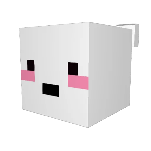 yonigom Minecraft avatar head, 3D render