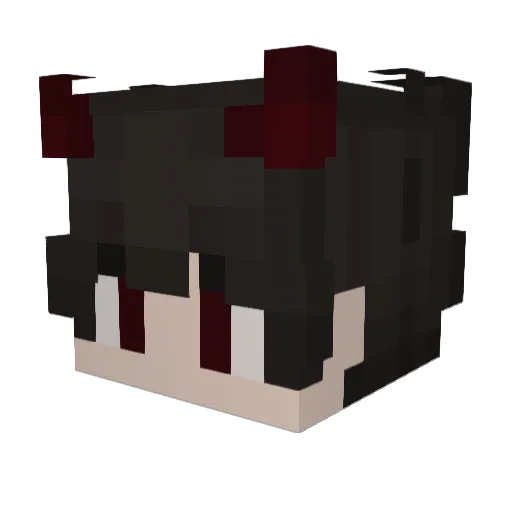 yono14a Minecraft avatar head, 3D render