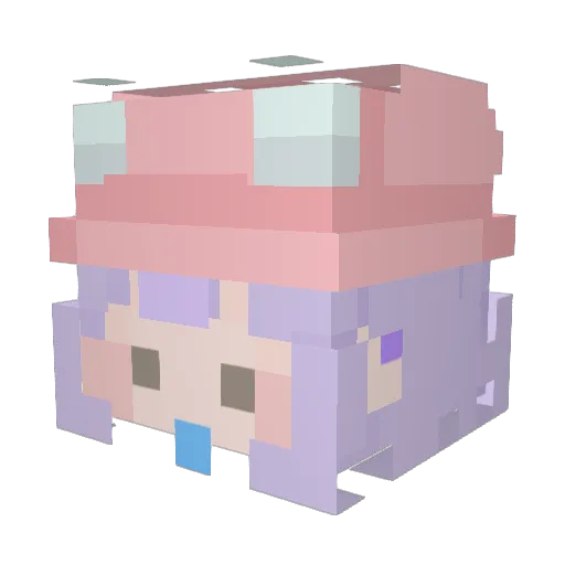 yonsunhee0416 Minecraft avatar head, 3D render