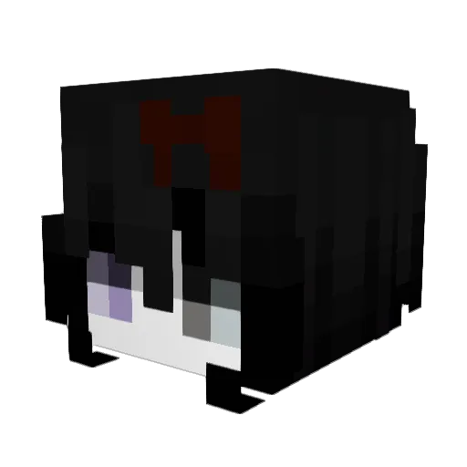 yonua Minecraft avatar head, 3D render
