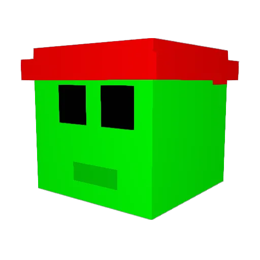 yoo1234 Minecraft avatar head, 3D render