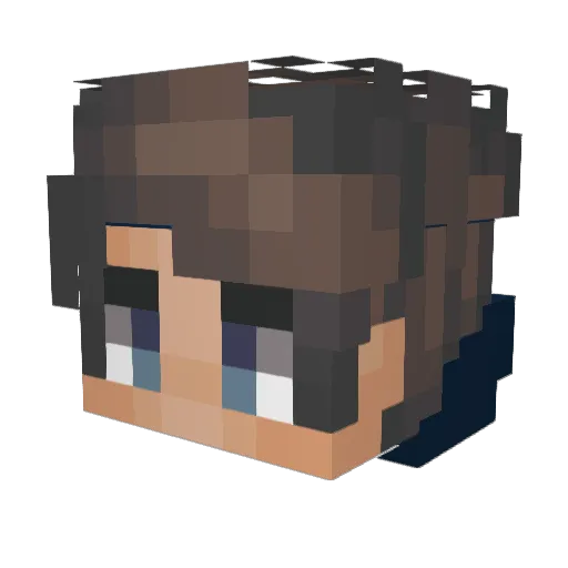 yooh00_ Minecraft avatar head, 3D render