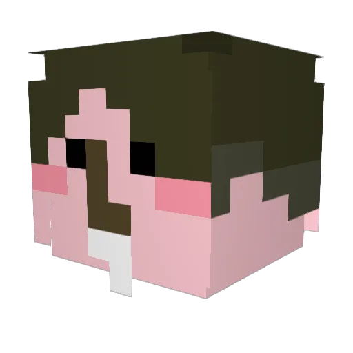 yooit Minecraft avatar head, 3D render