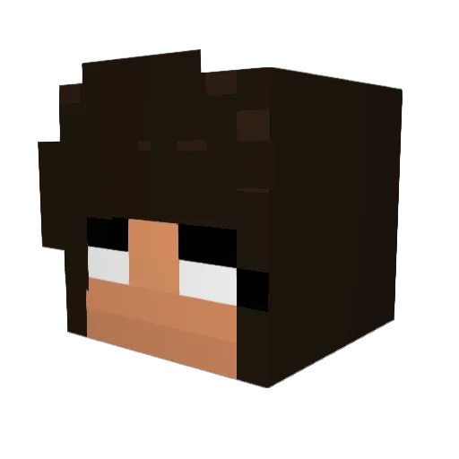 yoom12 Minecraft avatar head, 3D render