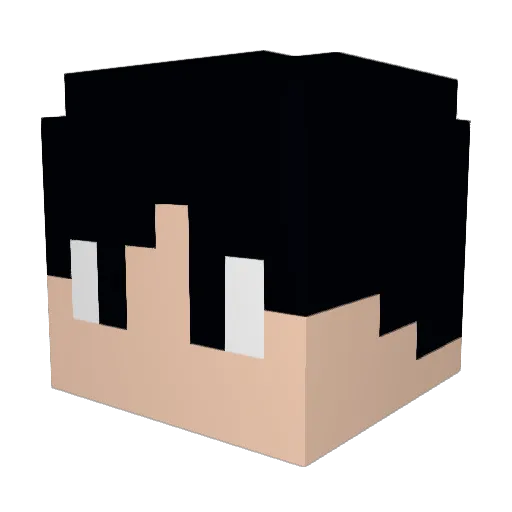 yoon0122 Minecraft avatar head, 3D render