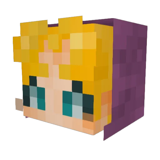 yoon21 Minecraft avatar head, 3D render