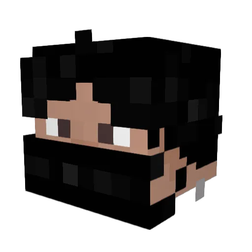 yoonapply Minecraft avatar head, 3D render