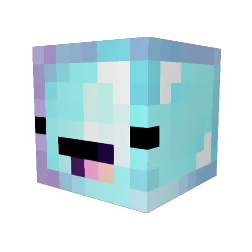 yoonyoons1 Minecraft avatar head, 3D render