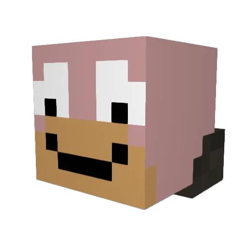 yooooinky Minecraft avatar head, 3D render