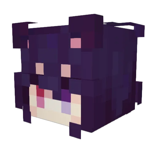 yoooomo_QWQ Minecraft avatar head, 3D render