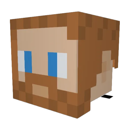 yooper1 Minecraft avatar head, 3D render