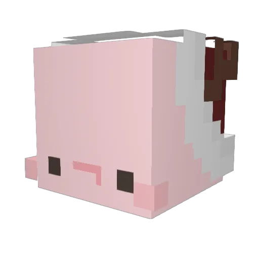 yoory Minecraft avatar head, 3D render