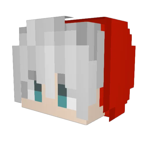 yooseungchen Minecraft avatar head, 3D render