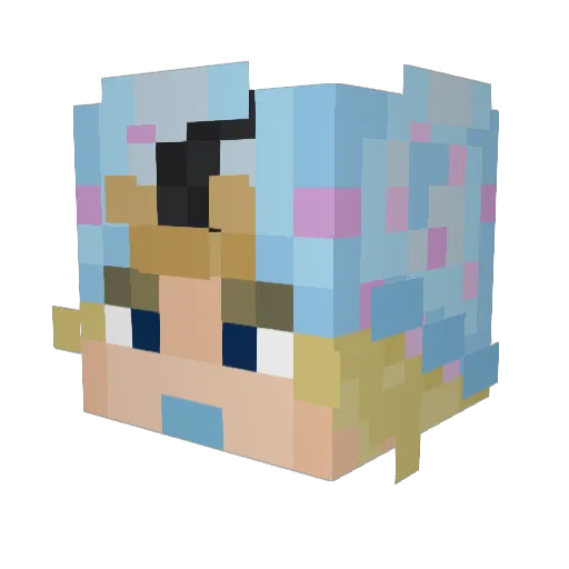 yooshles Minecraft avatar head, 3D render