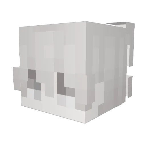 yoreei Minecraft avatar head, 3D render