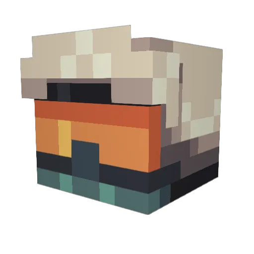 yorexo Minecraft avatar head, 3D render