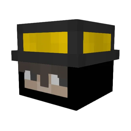 yoriichilover Minecraft avatar head, 3D render