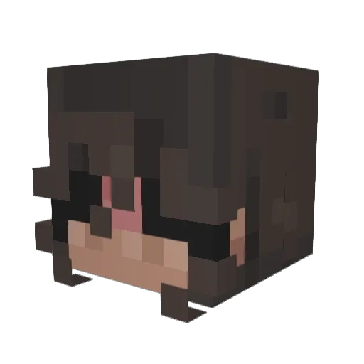 yorimii Minecraft avatar head, 3D render
