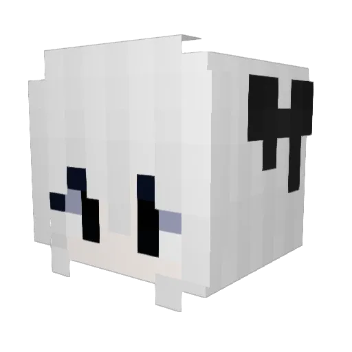yoriqu Minecraft avatar head, 3D render